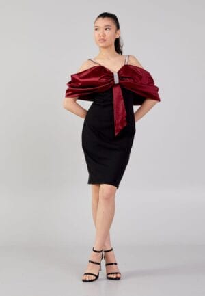 Aphrodite Allure: Sleeveless Mini Evening Dress