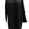 Collar Stone Style Long Tunic and Sleeve - Solid Black